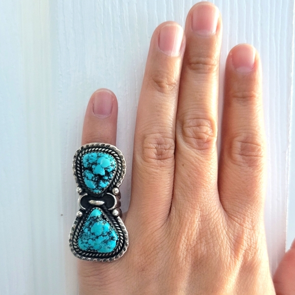 Vintage Sterling Silver Turquoise Ring